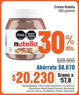 Alkosto Nutella - crema oferta