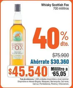 Alkosto Fox - whisky scottish oferta