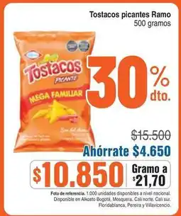 Alkosto Ramo - tostacos picante mega familiar oferta