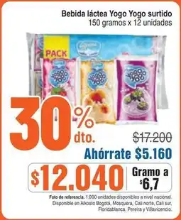 Alkosto Yogo yogo - bebida l00ctea surtido oferta