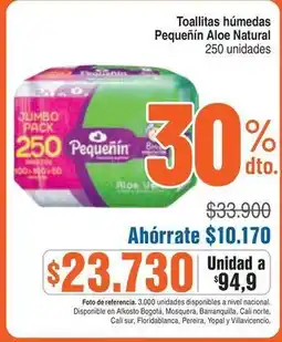 Alkosto Pequeñín - toallitas húmedas oferta