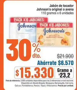 Alkosto Johnson's - jabón de tocador oferta
