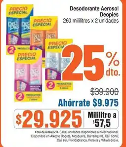 Alkosto Especial - desodorante aerosol oferta