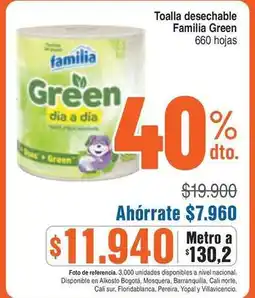 Alkosto Familia - toalla desechable oferta