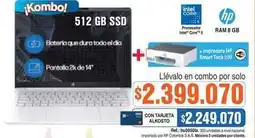 Alkosto Hp - combo: laptop + impresora smart tank 210 oferta