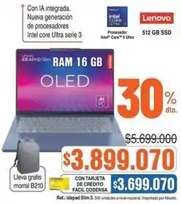 Alkosto Lenovo - ideapad slim 3 oferta