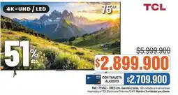 Alkosto Led - 4k-uhd/led tv 75 oferta