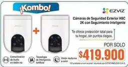 Alkosto Nacional - cámaras de seguridad exterior h8c 2k con seguimiento inteligente oferta