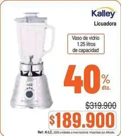 Alkosto Kalley - licuadora k-lc. 2500 oferta