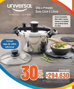 Alkosto Universal - olla a presión easy click 6 litros oferta