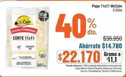 Alkosto Mccain - papa 11x11 oferta
