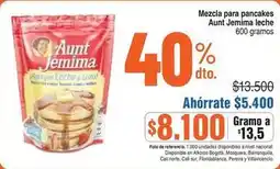 Alkosto Aunt jemima - mezcla para pancakes oferta