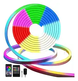 Falabella Cinta De Luz Led Rgb De Neón Ip65 Flexible Bluetooth De 5m oferta