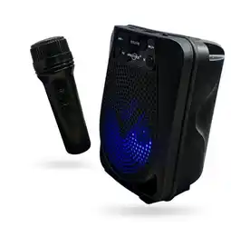 Falabella Parlante Bluetooth Karaoke Micrófono Radio FM USB Recargable LED oferta