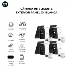 Falabella Cámara de seguridad inteligente wifi inalámbrica exteriores con panel solar oferta