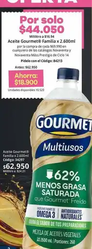 Nova Venta Gourmet - aceite familia x 2.600ml oferta