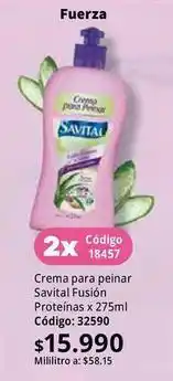 Nova Venta Savital - crema para peinar fusión proteínas x 275ml código: 32590 oferta