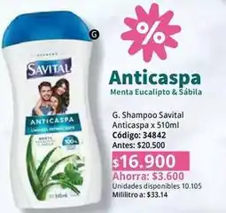 Nova Venta Savital - anticaspa x 510ml oferta