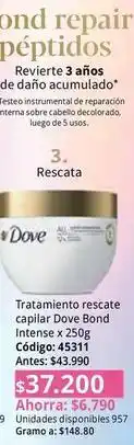 Nova Venta Dove - tratamiento capilar bond intense oferta