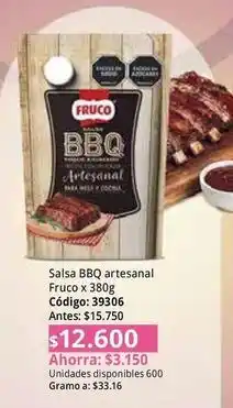 Nova Venta Fruco - salsa bbq artesanal oferta