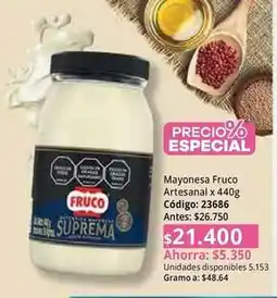 Nova Venta Fruco - mayonesa artesanal x 440g código: 23686 oferta