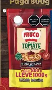Nova Venta Fruco - salsa de tomate oferta