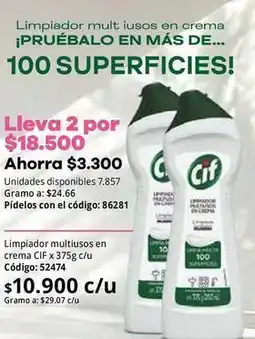 Nova Venta Cif - limpiador multiusos en crema oferta
