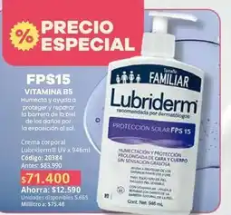 Nova Venta Lubriderm - crema corporal uv x 946ml código: 20384 oferta