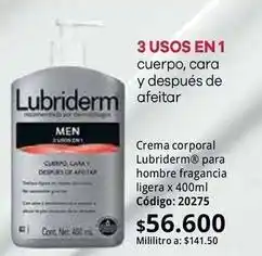Nova Venta Lubriderm - crema corporal oferta