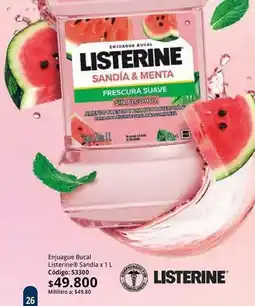 Nova Venta Listerine - enjuague bucal sandía x 1 l oferta