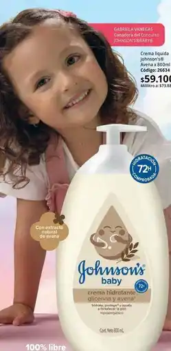 Nova Venta Johnson's - crema líquida baby, código: 28634 oferta
