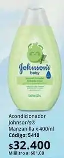 Nova Venta Johnson's - acondicionador manzanilla x 400ml código: 5410 oferta