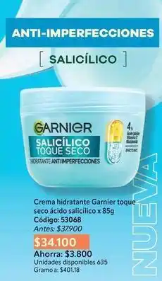 Nova Venta Garnier - salicílico toque seco oferta