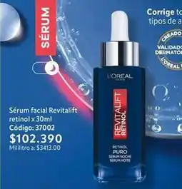 Nova Venta L'oréal - sérum facial revitalift retinol x 30ml código: 37002 oferta