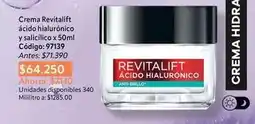 Nova Venta Revitalift - crema ácido hialurónico y salicílico x 50ml código: 97139 oferta