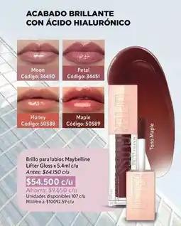 Nova Venta Maybelline - brillo para labios lifter gloss x 5.4ml oferta