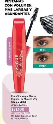 Nova Venta Vogue - pestahina efecto pestalias de muñeca x 9g oferta