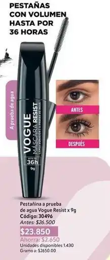 Nova Venta Vogue - pestaina a prueba de agua resist x 9g oferta