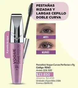 Nova Venta Vogue - pestaina curvas perfectas oferta