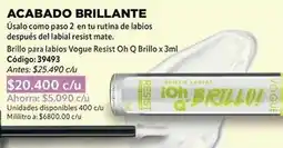 Nova Venta Vogue - brillo para labios resist oh q brillo x 3ml oferta