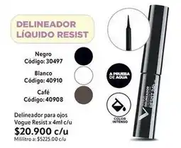 Nova Venta Vogue - delineador líquido resist oferta