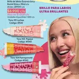 Nova Venta Essence - brillo de labios juicy bomb oferta