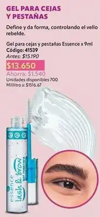 Nova Venta Essence - gel para cejas y pestañas oferta