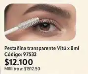 Nova Venta Vitú - pestañina transparente x 8ml código: 97532 oferta