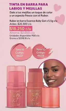 Nova Venta Essence - tinta en barra para labios y mejillas oferta