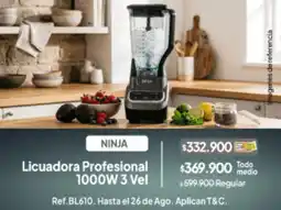 Jumbo Ninja - licuadora profesional 1000w 3 vel ref.bl610 oferta