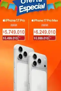 Alkosto Apple - iphone 17 pro, iphone 17 pro max oferta