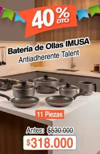 Imusa - batería de ollas