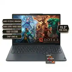 Falabella PORTATIL 15AHP10, AMD RYZEN 5 8640HS, CHIP AMD IA, RAM DDR5 40GB 5600, SSD 512GB 15.3FHDAZUL oferta