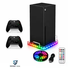 Falabella Soporte de Pared HangerTech Compatible con Xbox Series X+ 2 Bases Control+LED RGB oferta